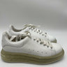 Alexander McQueen oversized sneakers white leather transparent Sole Size 41.5 Alexander McQueen