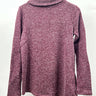 Rachel Joy maroon marled cowl neck top Soft Texture  Long Sleeves Size S Rachel Joy