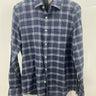 Faherty Brand Shirt Mens Plaid Blue Navy Light Blue Check Button Down S Faherty