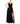 Xscape Ity V Front Top with Long Raised Flower Skirt Black/Black 6
