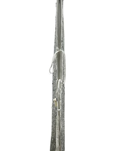 Mac Duggal Hours sleeveless gown Covered Dense Silver Sequins Size 0 Hours