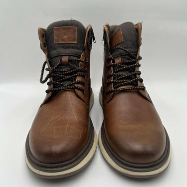 Men’s Crown Vintage Nilam Brown Leather Side Zip Ankle Boots Size 11.5M Crown Vintage