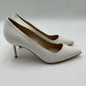Women’s Manolo Blahnik BB 90 linen pumps in white Size 37.5 Manolo Blahnik