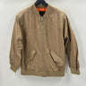 NWOT Love Tree Women’s Full Zip Solid Bomber Jacket, Khaki Size L Love Tree