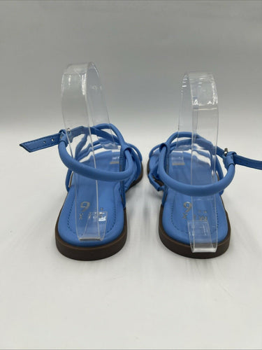 Women's Mix No. 6 Jacop Blue Strappy Flat Casual Flats Sandals Size 6M Mix No. 6