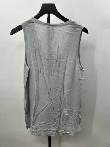 Lanston tank top Light Grey Asymmetrical Hem Woman’s Top Size S Lanston