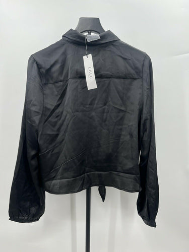 LBLC The Label Black Satin Blouse Size L