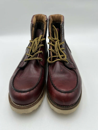Pajar Canada Oxblood Burgundy Leather Moc Toe Work Boots Mens Size 12.5