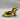 Amina Muaddi yellow Begum crystal slingback heels Size 37.5 Amina Muaddi