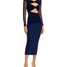 Chiara Boni La Petite Robe Leitha Cutout Mixed Media Sheath Dress Size 4 Chiara Boni