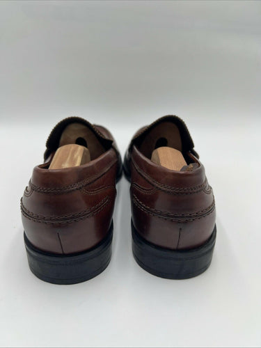 Saks Fifth Avenue Men's Michael Leather Penny Loafer Brown Leather Size 10M Saks Fifth Avenue