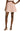 Open Edit Smocked Woman's Linen Blend Skirt in Pink Smoke Size S