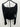 Melrose + market Woman’s black ribbed long-sleeve crop Puffed Shoulders Size L