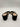 Gianvito Rossi black suede Gold Chain block-heel sandals Size 36 GIANVITO ROSSI