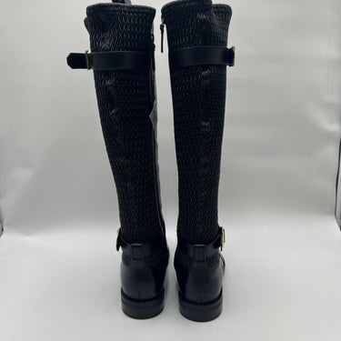 Women’s Cole Haan Chesley Water-Resistant Tall Boots Black Leather Size 8.5B Cole Haan