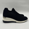 Mix No.6 TANNA Black Stretch Knit Round Toe Low Top Slip On Sneakers, Size 10M Mix No. 6