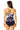 Anne Cole Easy Tri Tankini Navy White LG Anne Cole