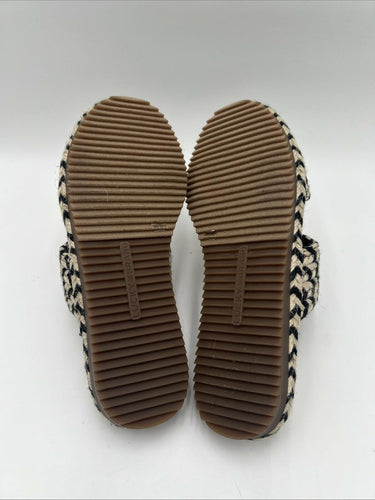 Women’s Lucky Brand Decime Two Tone Slide Sanals Size 6M Lucky Brand