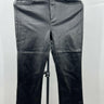 LOFT Faux Leather Pants Black Straight Leg Coated High Waist Moto 26 Loft