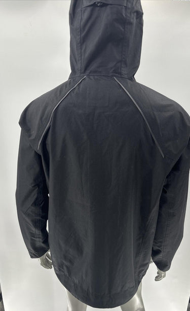NWOT Hawx Men’s Solid Full Zip Hooded Rain Jacket Black Size M