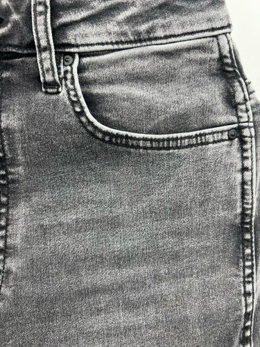 KUT From The Kloth Jeans Melissa High Rise Straight Leg Gray Washed Black 4 KUT from the Kloth