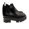 Prada Monolith Platform Black Brushed Leather Chelsea Boots Size EU 41 Wms 11 PRADA