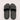 Alexander McQueen Women's black rubber logo embossed slides Size 37 Alexander Mcqueen