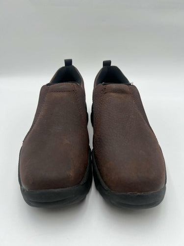 Roper Performance Slip On Work Shoes Brown Leather Moc Toe Mens Size 7