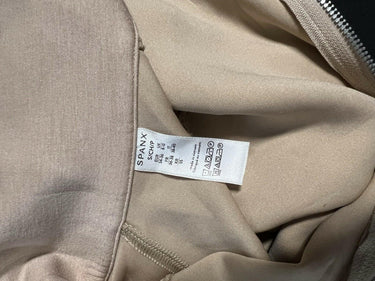 Spanx AirEssentials Half Zip Cropped Sweatshirt Beige Tan Size S