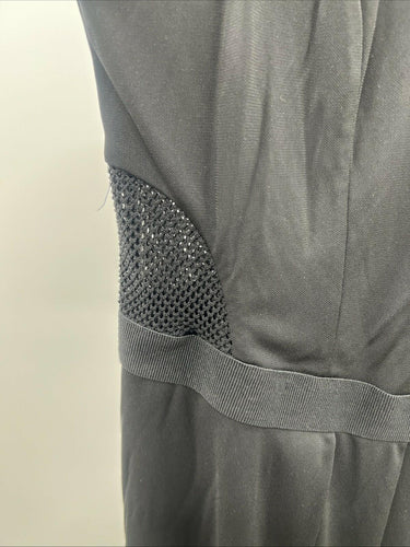 Ashley Beyond Black Midi Dress  Sleeveless Fit Flare Size 16