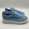 Alexander McQueen Men's 'Oversized' Low-top Sneakers in baby blue suede Size 44 Alexander McQueen