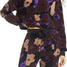 BP. High Pile Fleece Sweatshirt in Black- Brown Pressed Floral Size Small BP.
