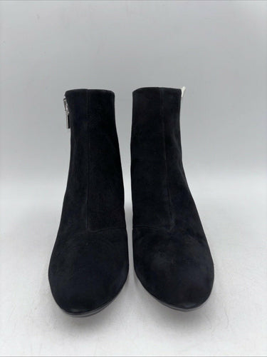 DKNY Booties Womens Cavale Black Ankle Zip Closure Stretch Boot Size 7