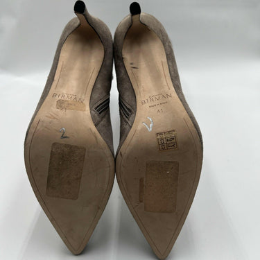 Women’s Alexandre Birman Gray Suede Side Zip Booties Size 41 Alexandre Birman