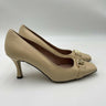 Valentino by Mario Valentino "Clara" logo pumps with gold hardware Size 8 Valentino by Mario Valentino