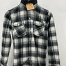 Weatherproof Vintage Shacket Womens Black White Plaid Sherpa Fleece 14 Weatherproof