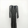 Z Supply Maxi Dress Black White Floral Long Sleeve Button Wrap M Z Supply