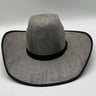 PBR  Bull Riders Black White Checkerboard Straw Cowboy Hat Wide Brim 7 1/8 Pbr