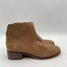 Women’s Lucky Brand Pedera Ankle Side Zip Boot Brown Leather Size 7.5M Lucky Brand