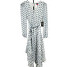 Vince Camuto Chiffon Printed Midi Woman’s Dress Daisy daze Size S Vince Camuto