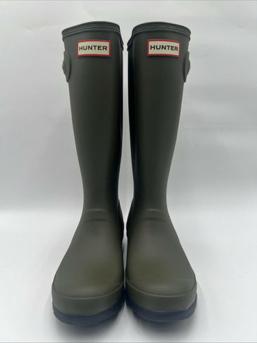 Hunter Original Kids Pull On Rubber Boots Olive/Midnight Size Size 5B Hunter