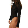 Free People Sunday Best Bodysuit Black SM (Women's 4-6) Free People