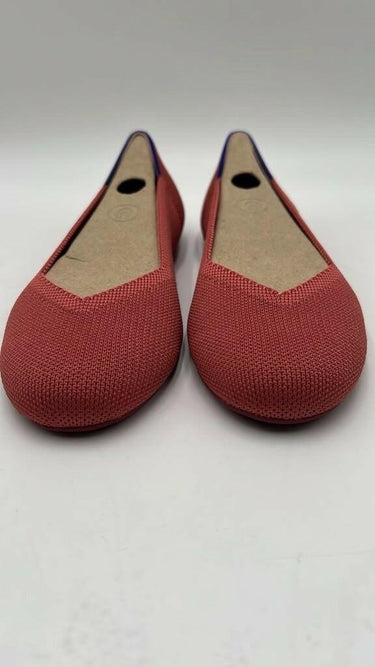 Rothy's The Flat Round Toe Tangerine Orange Slip-On Shoes Flats Women's Size 6.5 Rothy’s
