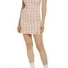 BP. Plaid Square Neck Sundress in Coral- White Gingham Size Xx-Small BP.