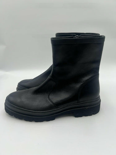 Vince Black Leather Water Repellent Boots Size 11