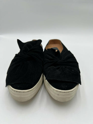 Seychelles Black Suede Bow Knot Slip On Sneakers Size 11