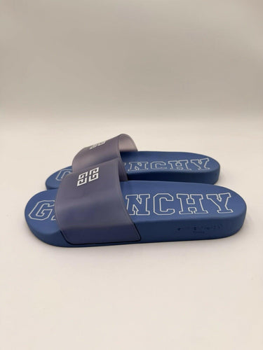 Women’s Givenchy Blue Rubber Pool Slides Size 40
