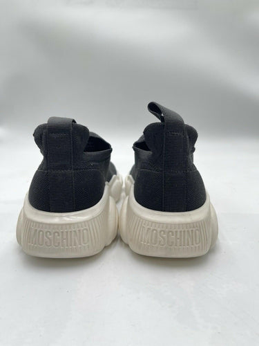 Women’s Moschino black knit slip-on sock sneakers Size 35