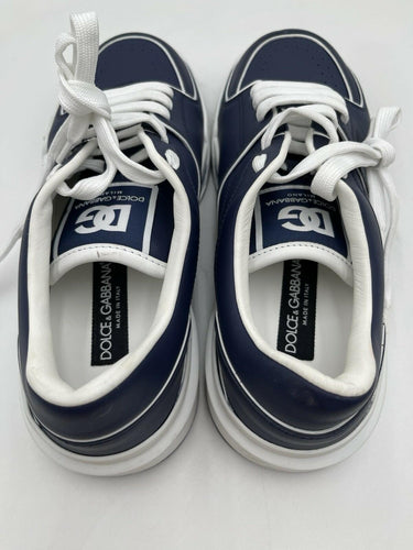 Dolce & Gabbana New Roma calf leather sneakers in navy blue Size 6 UK Dolce&Gabbana