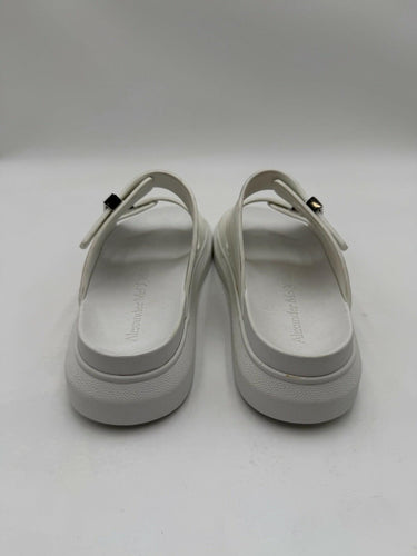 Alexander McQueen Two-Band Rubber Slides size Left 39.5 Right 39 Alexander McQueen